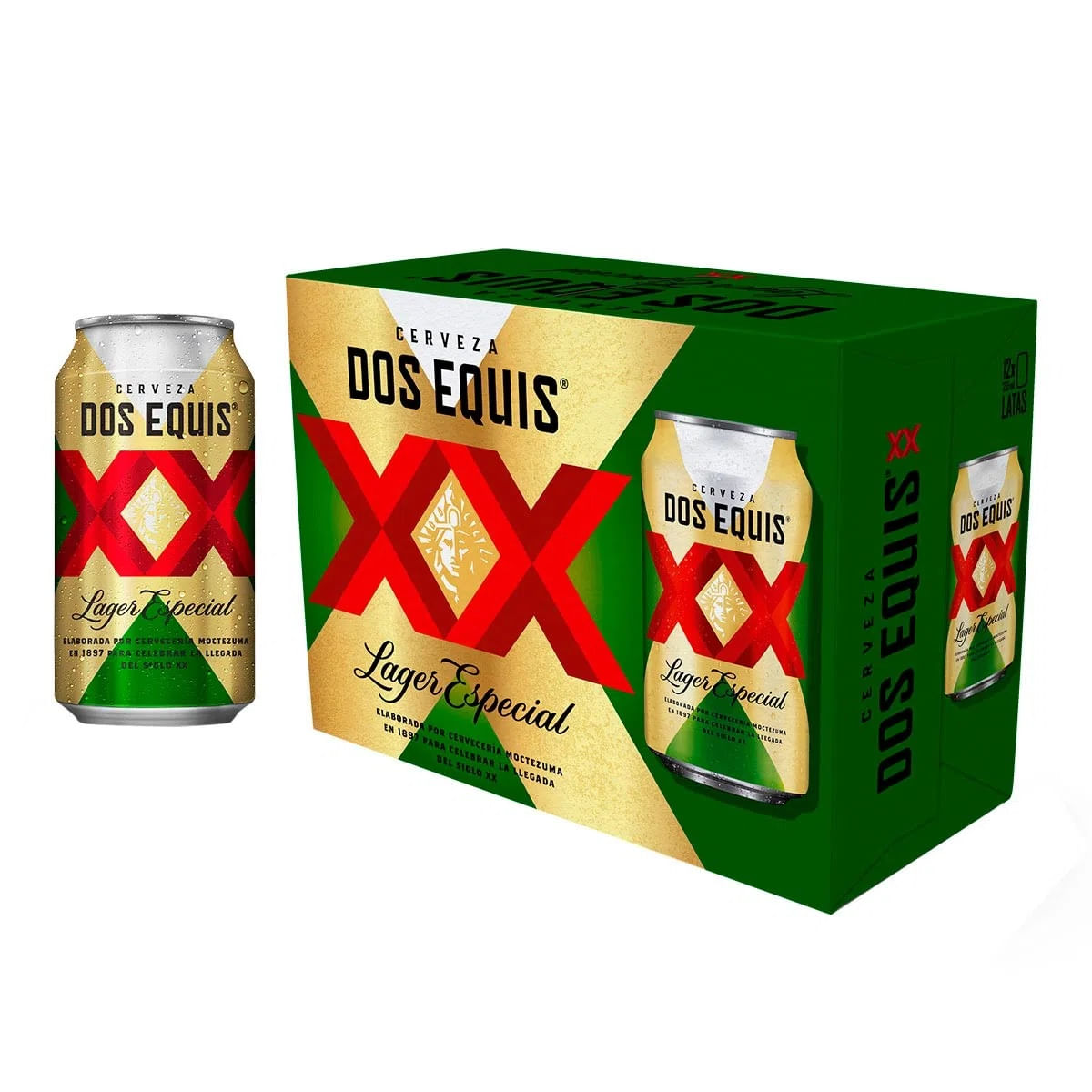 Cerveza XX Lager 12 Pack Lata 355 ml - Pídele a Pepe